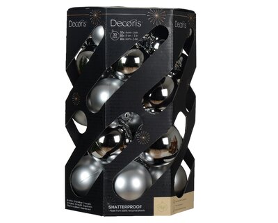 Silver Ball Ornaments