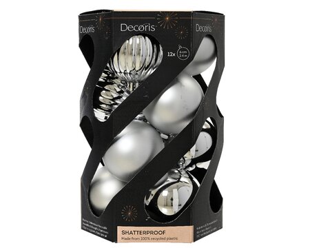 Silver Ball Ornaments 12