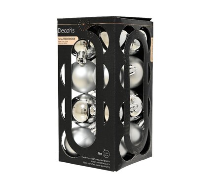 Silver Ball Ornaments 16