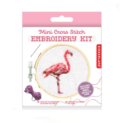 Flamingo Mini Embroidery