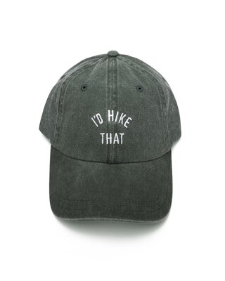 Green I'd HIke That Dad Hat