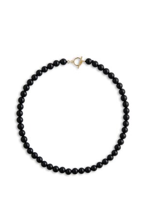 Boule Black Tourmaline Necklace