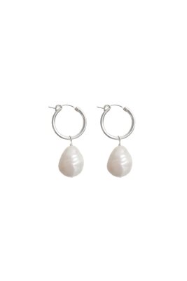 Degas Silver Pearl Earring