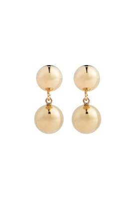 Gold Boule Spheres Earring