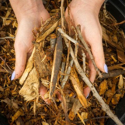Rough Wood Mulch Half Yard