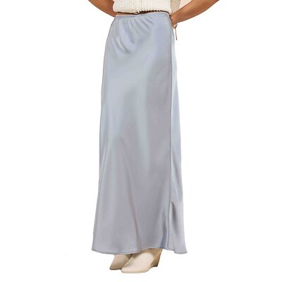 Dusty Blue Maxi Skirt