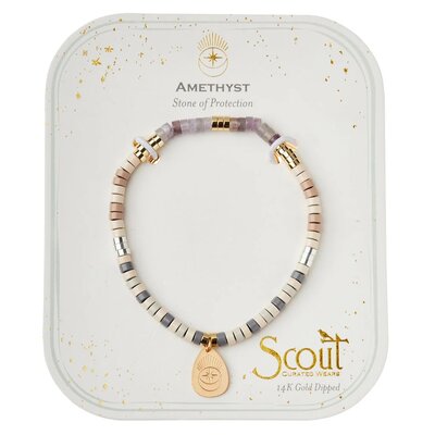Amethyst Charm Bracelet