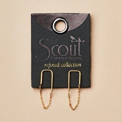Refined Earring Filament Gold