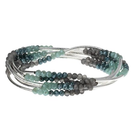 Marine/Slver Wrap Bracelet