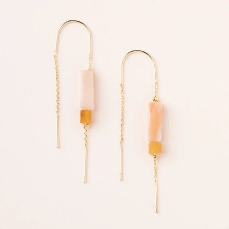 Rose Stone Thread Earring