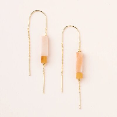 Rose Stone Thread Earring