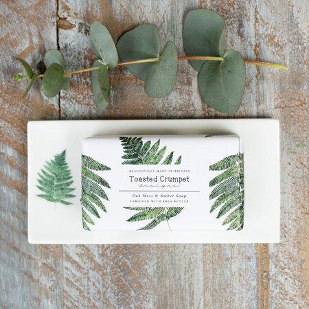 Fern Rectangular Soap Dish