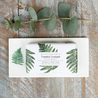 Fern Rectangular Soap Dish