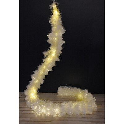 White Fiber Optic Garland